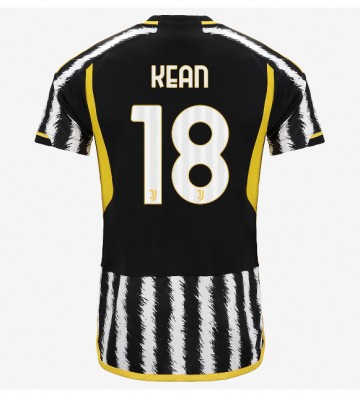 Juventus Moise Kean #18 Primera Equipación 2023-24 Manga Corta